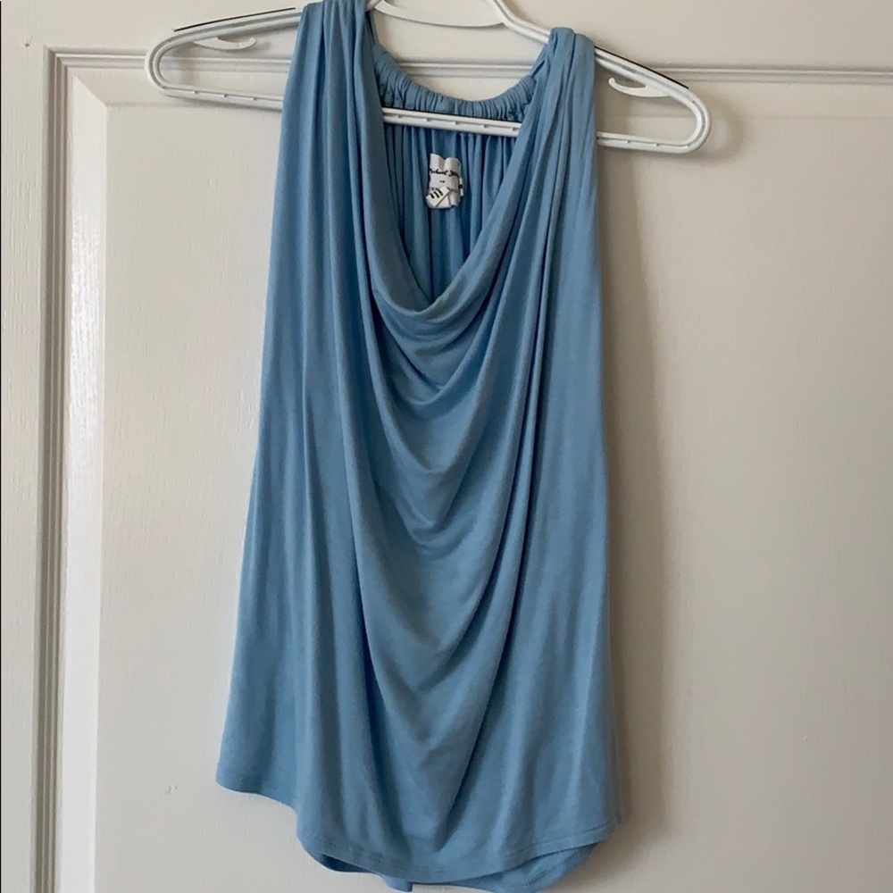 MICHAEL Stars blue scoop tank